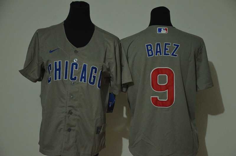 Youth Cubs 9 Javier Baez Gray 2020 Nike Cool Base Jersey,We sell and wholesale Youth Cubs 9 Javier Baez Gray 2020 Nike Cool Base Jersey on line form chian!